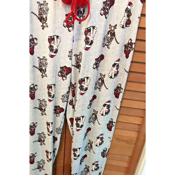 Santa's Treasures Women's Sleep Pajama Lounge pants English Bull Dog Size small - Picture 4 of 8